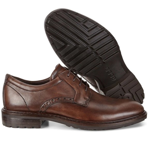 🎁 ECCO Men's Vitrus I Plain Toe Derby Shoes - Picture 2 of 12